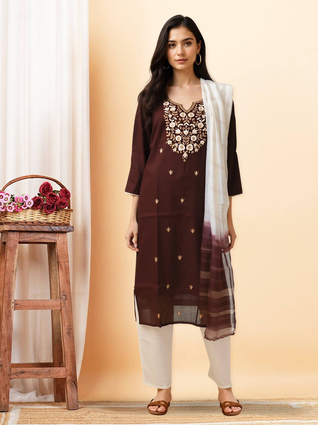 A Touch of Tradition and Class Kurta with Pant & Dupatta Set