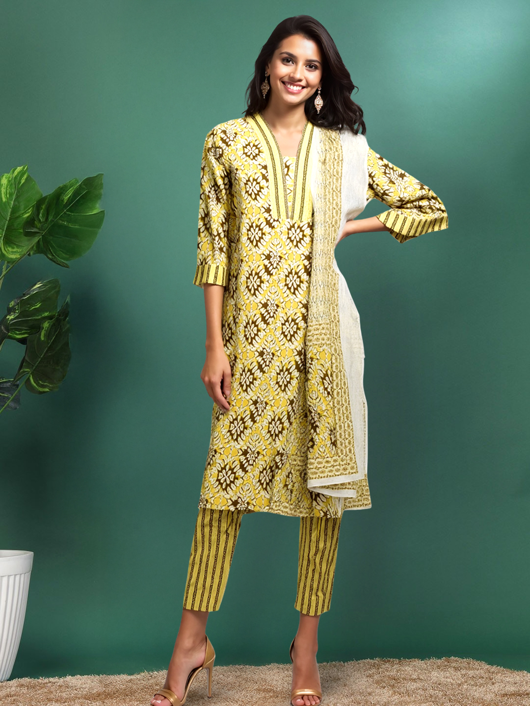 A Perfect Blend of Tradition and Modernity Kurta with Pant & Dupatta Set