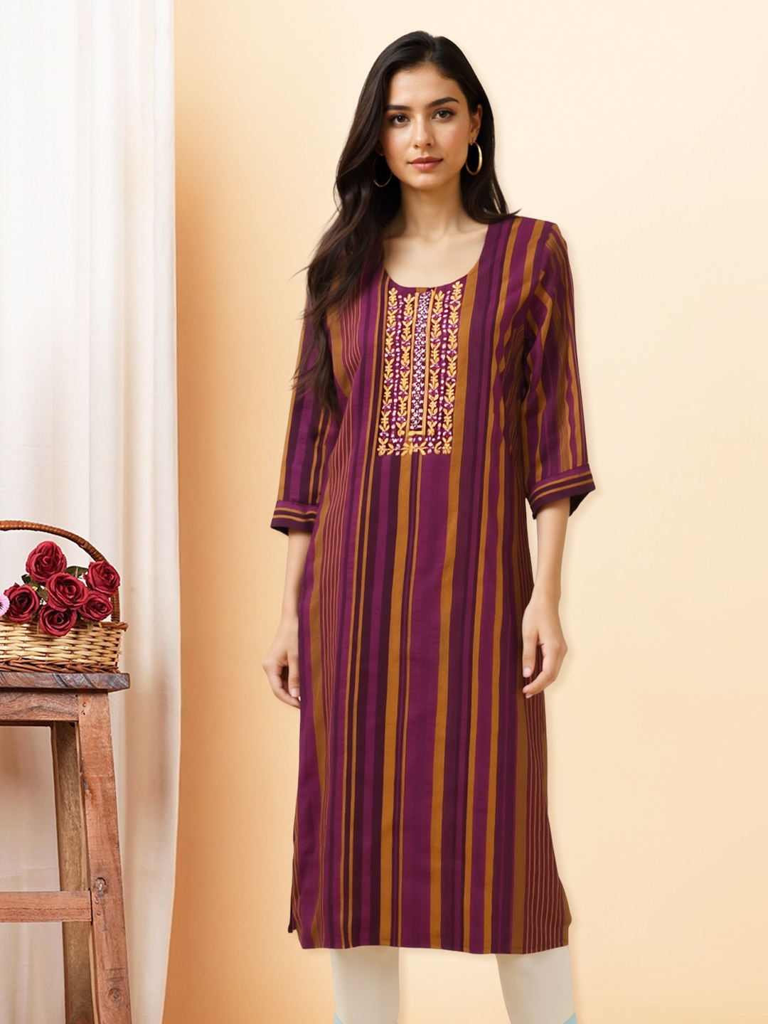 Flawless Flow Embroidered Kurta