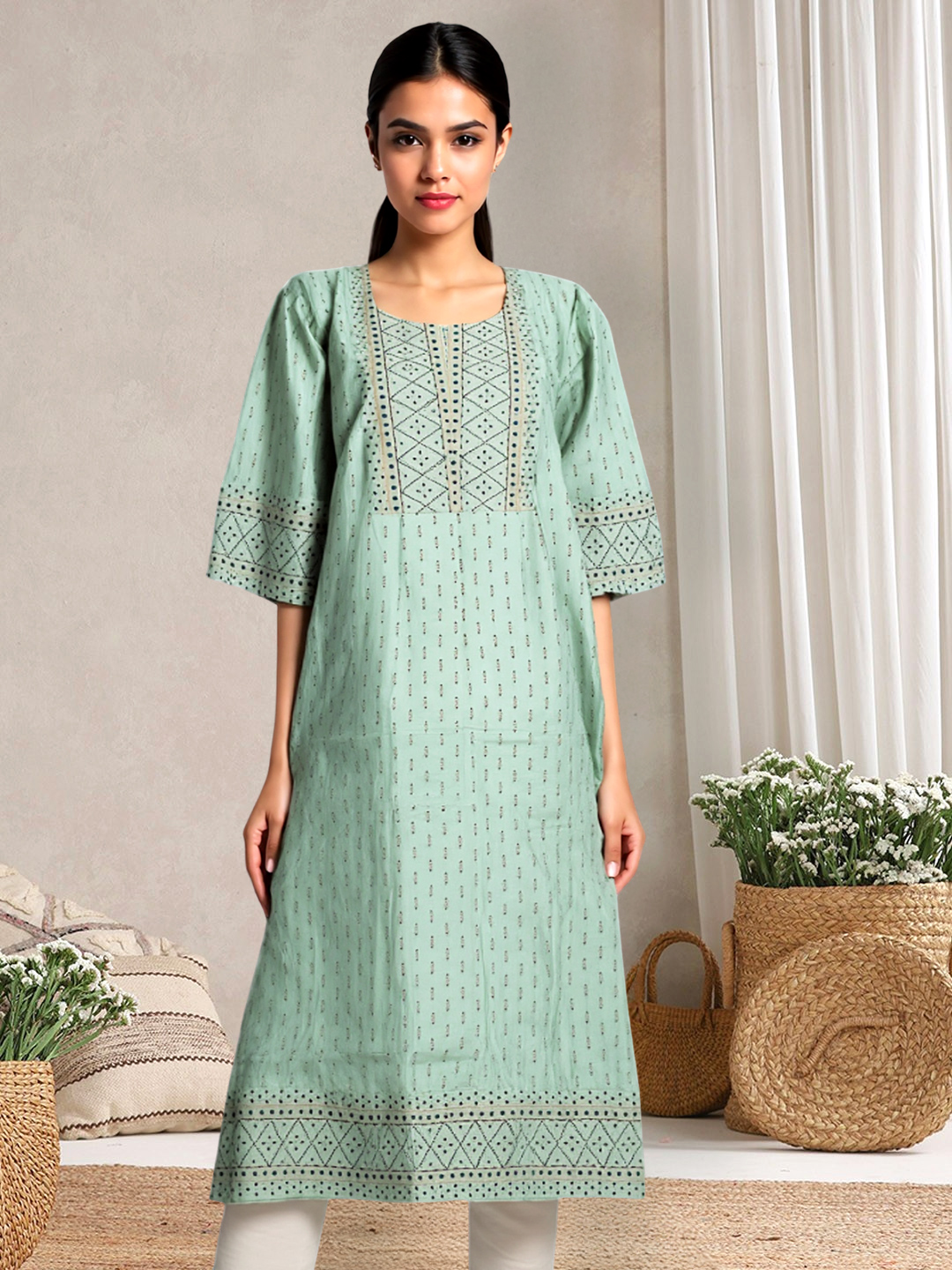 The Effortless Classic Printed Kurta
