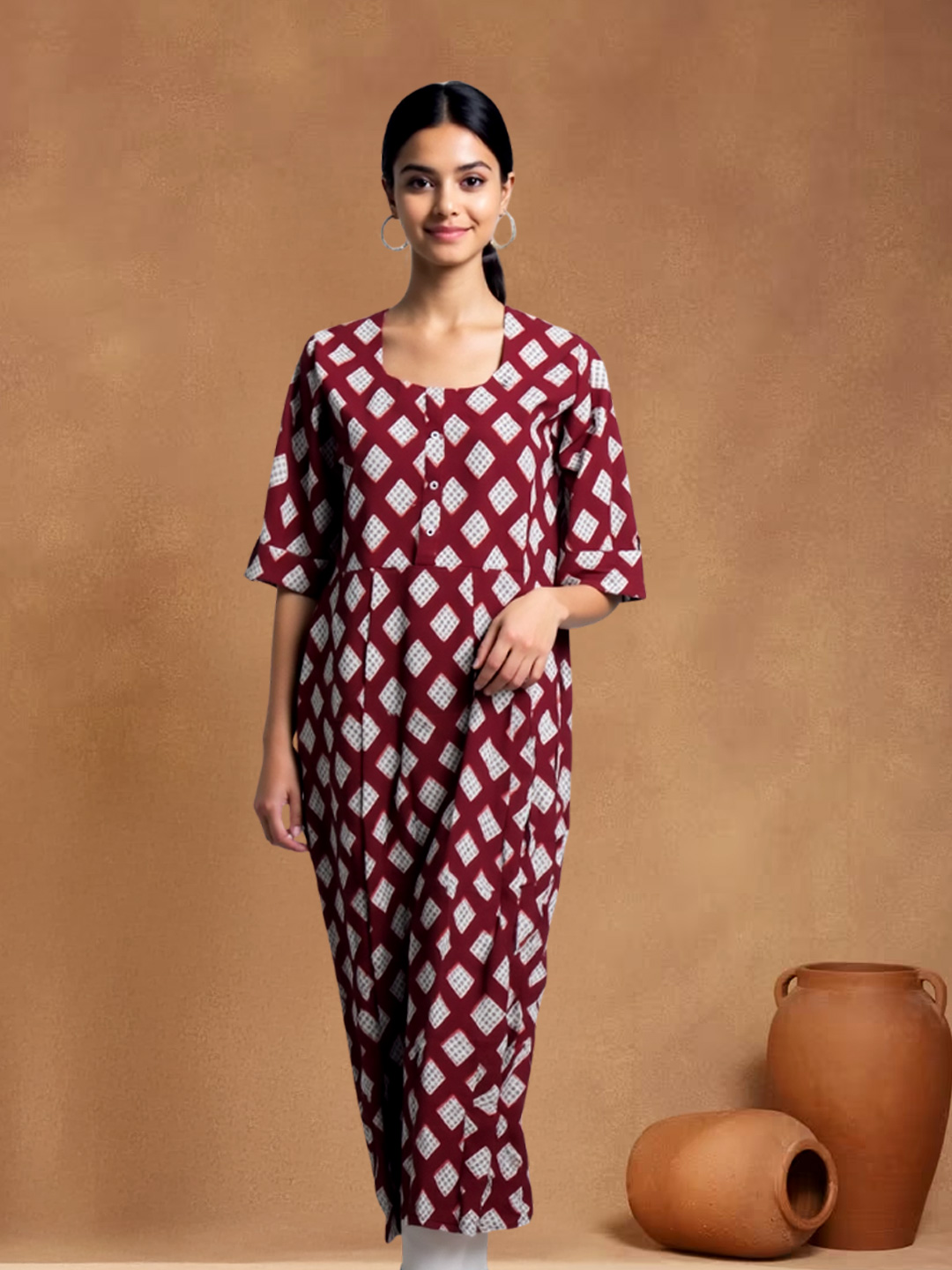 Modern Geometric Elegance Kurta