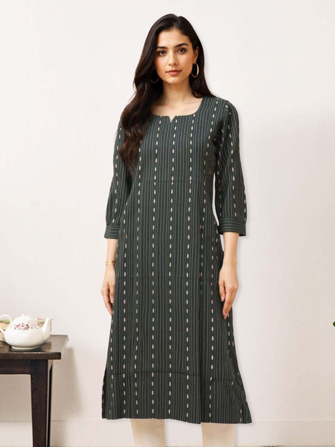 Designed Comfort  Straight Kurta