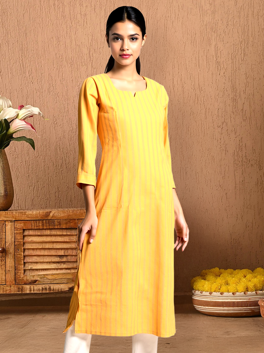 Radiate Sunshine Striped Kurta