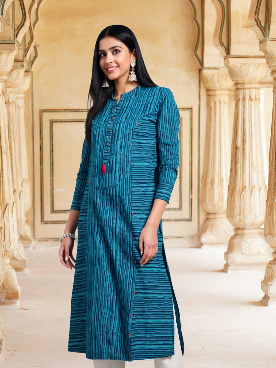 Picture of Chic Handcrafted Stripe Kurta