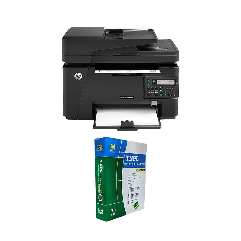 Picture of HP MFP M128fw LaserJet Pro Printer (CZ186A) +  A4 Sheet Bundle