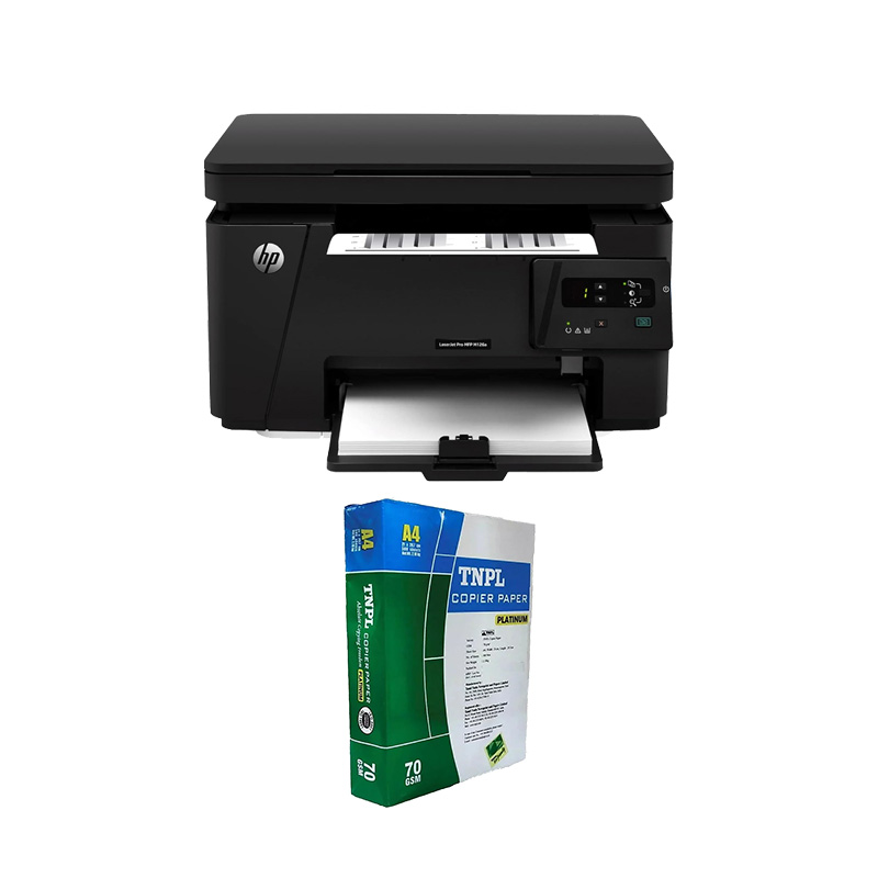 Picture of HP MFP M128Fn Wired Laser Printer (CZ184A) + A4 Sheet Bundle