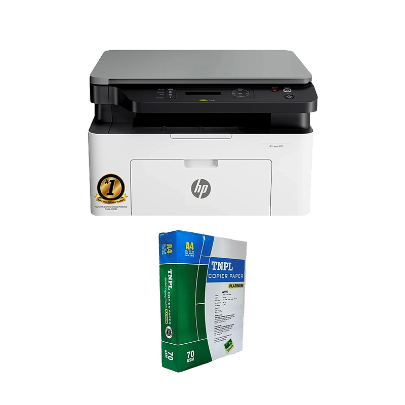 Picture of HP MFP 1188A Multi-function Monochrome Laser Printer (715A2A) + A4 Sheet Bundle