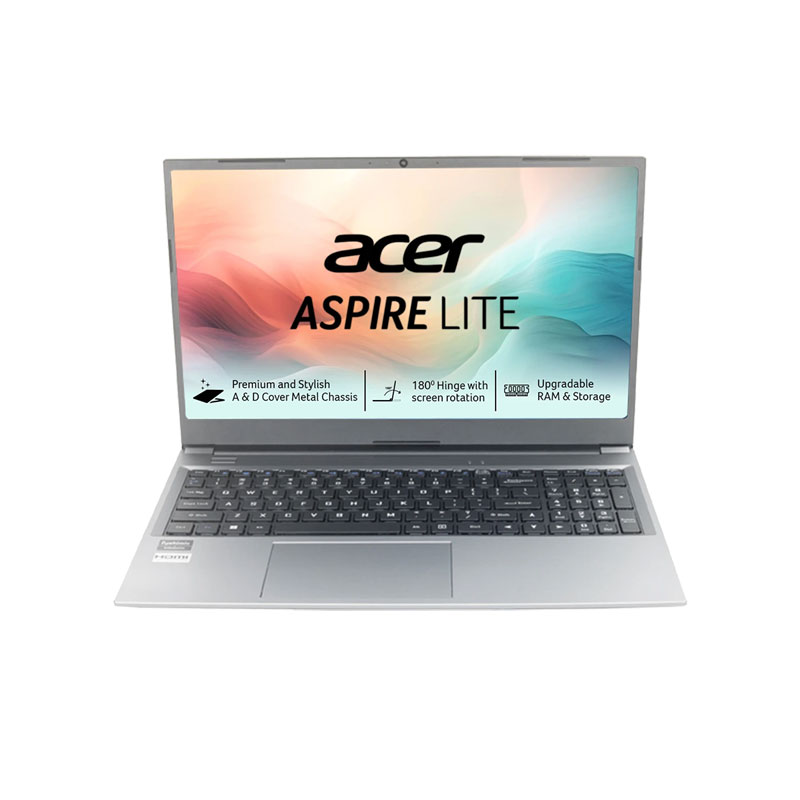 Picture of Acer Aspire Lite -  AMD Ryzen 7-7730U 15.6" (39.62 cm)  AL15-41 Thin & Light Laptop (16GB/ 512GB SSD/ Full HD Display /Integrated AMD Radeon Graphics/ Windows 11 Home / MS Office/ 1Year Warranty/ Steel Gray/ 1.6 Kg) 