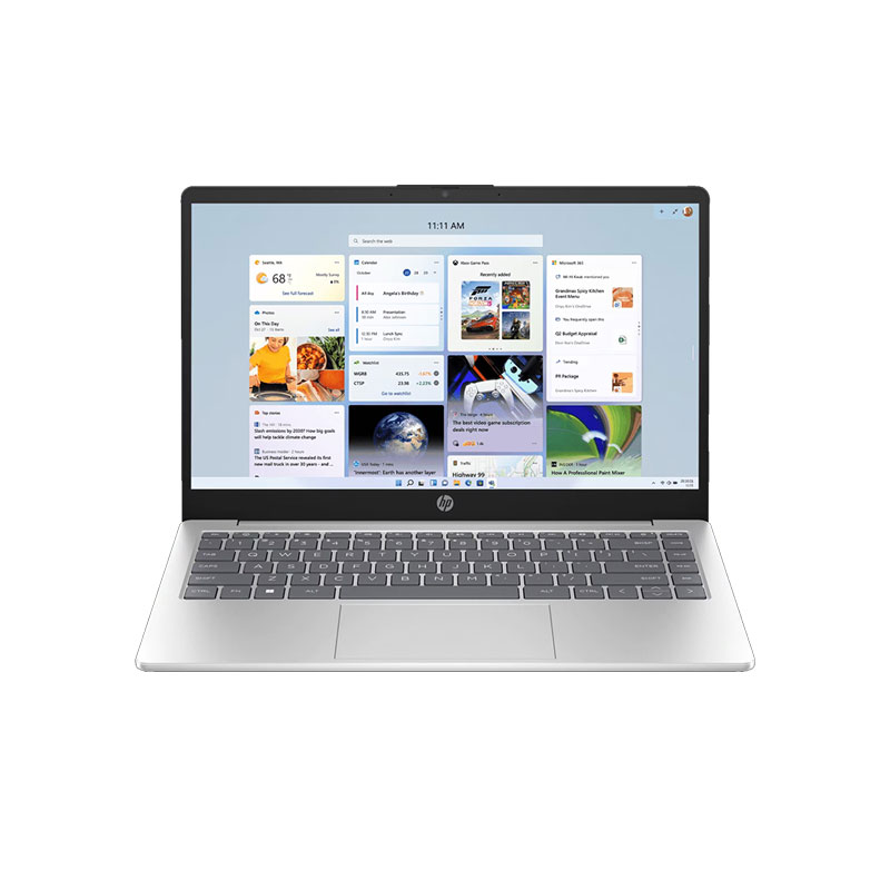 Picture of HP 14 - Intel Core 5-120U 14" (35.6 cm)  14-ep0385TU Thin & Light Laptop (16GB DDR4 / 512GB SSD/ Full HD Display/ Intel UHD Graphics/ Anti-Glare/ Micro-Edge/ Camera Privacy Shutter/ Backlit Keyboard/ Mic Mute key/ 41 Wh Li-ion polymer/ Windows 11 Home/ MS Office/ 1Year Warranty/ Natural Silver/ 1.41kg) 