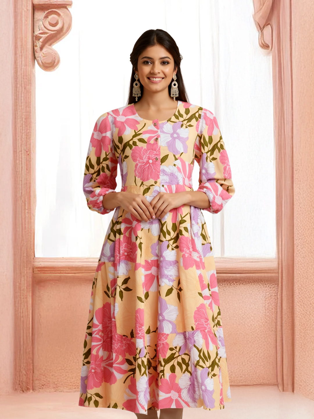 Picture of Floral Printed Maxi Kurta