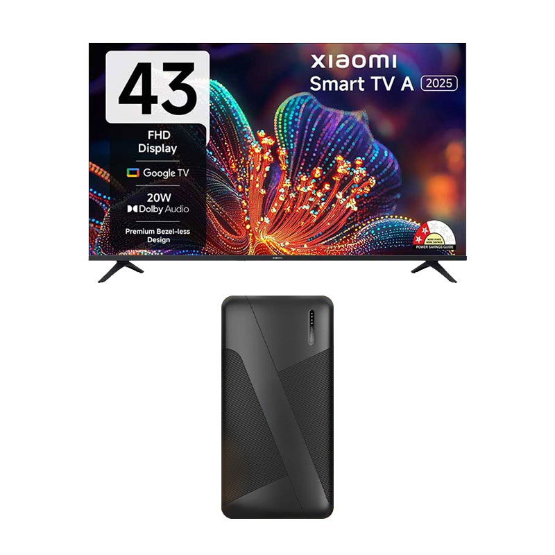 Picture of Xiaomi 43 inch (108 cm) A Series Full HD LED Smart Google TV 2025  + 10000mAh PowerBank 