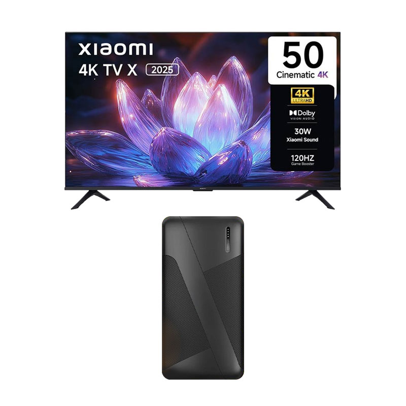 Picture of Xiaomi 50 inch (125 cm) X 4K  Ultra HD  Smart Google TV 2025 + 10000mAh PowerBank