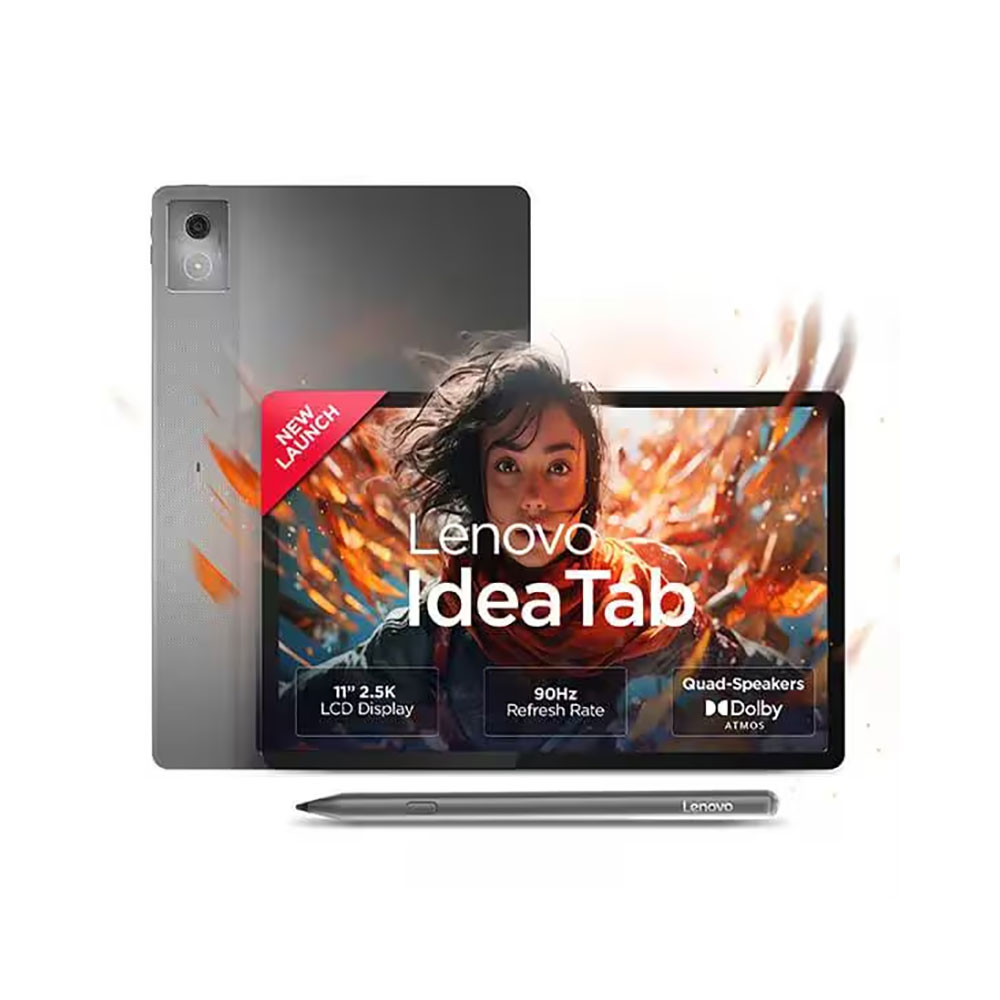 Lenovo Idea 11" (27.94 cms) Tablet (8GB RAM/ Lenovo AI Note/ All-Day Battery Life/ Keyboard Support/ Pen Support/ Grey)