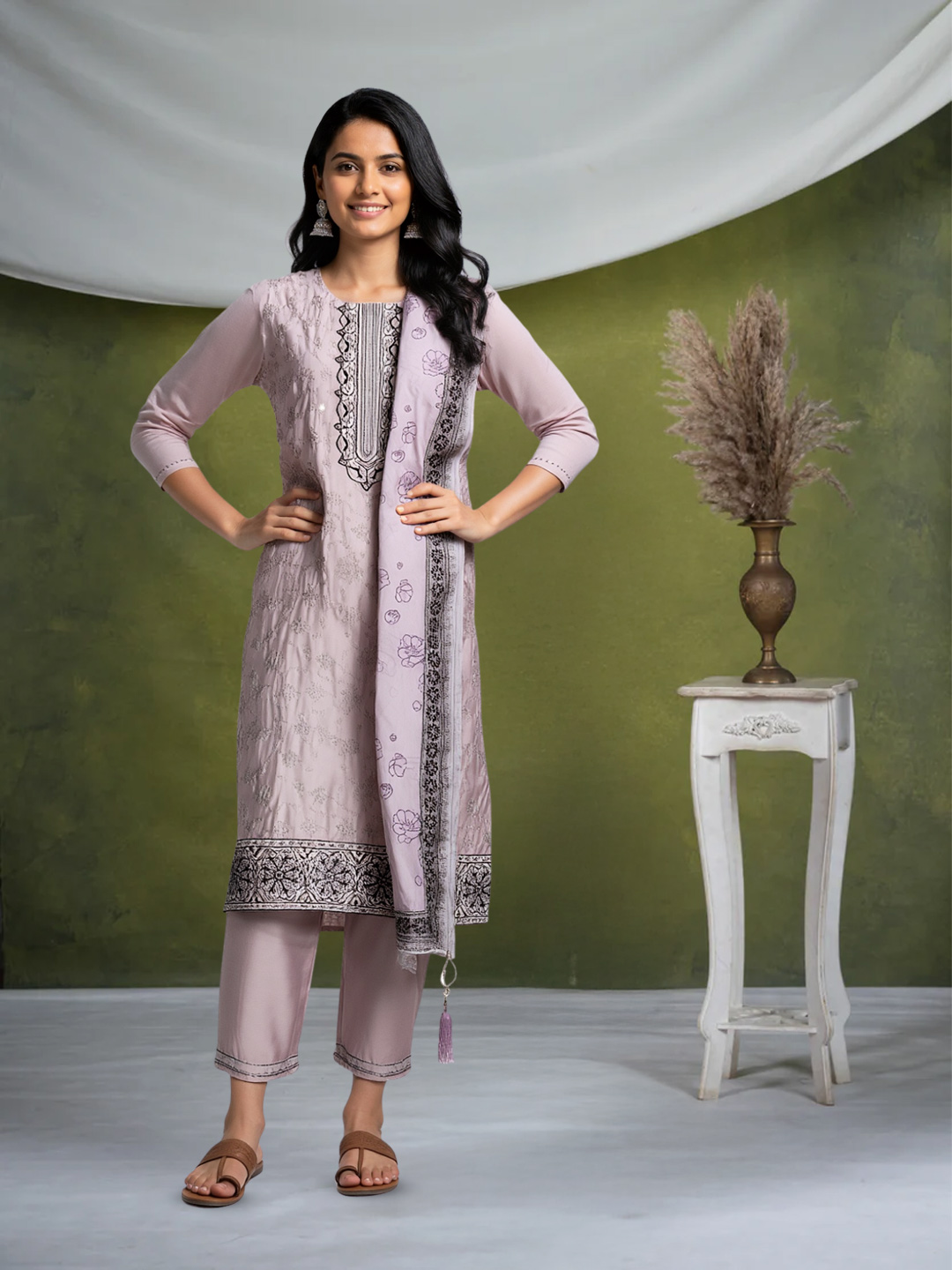 Elegant Embroidered Salwar Suit Set