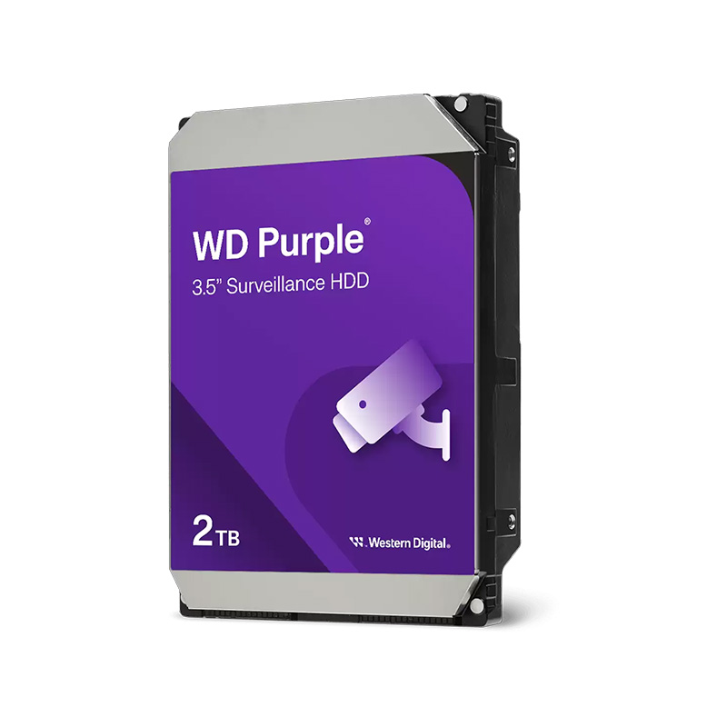 Picture of Western Digital Purple 2TB SATA Internal Surveillance Hard Drive (3.5" / Interface : SATA III/ 3 Years Warranty)