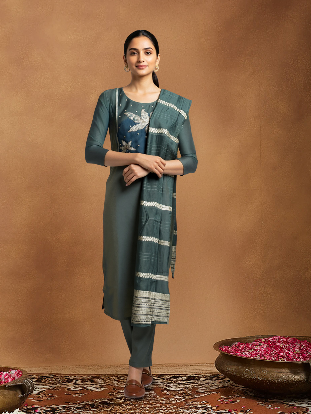 Classic Embroidered  Salwar Suit Set