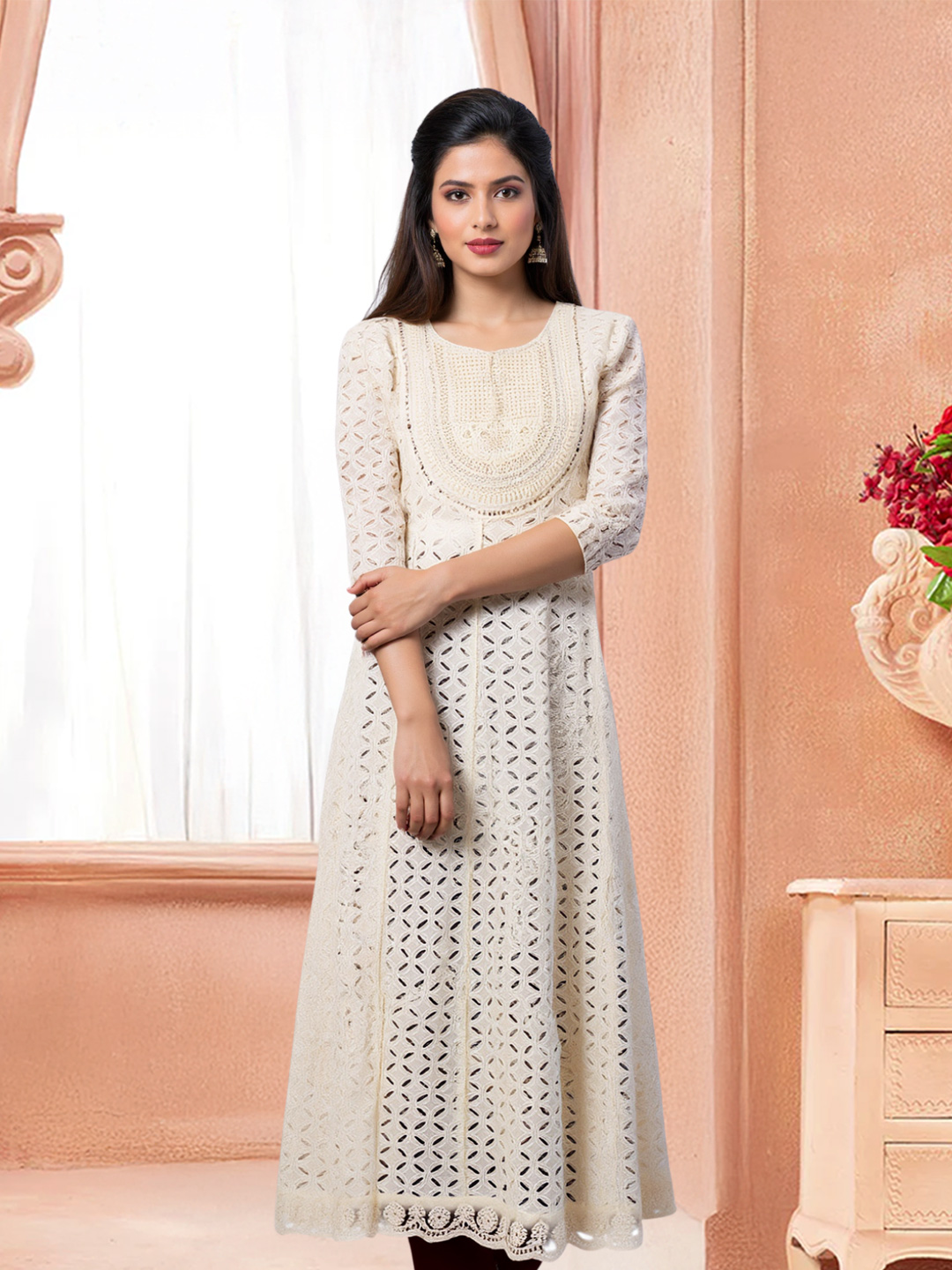 Elegant A-line Anarkali Dress
