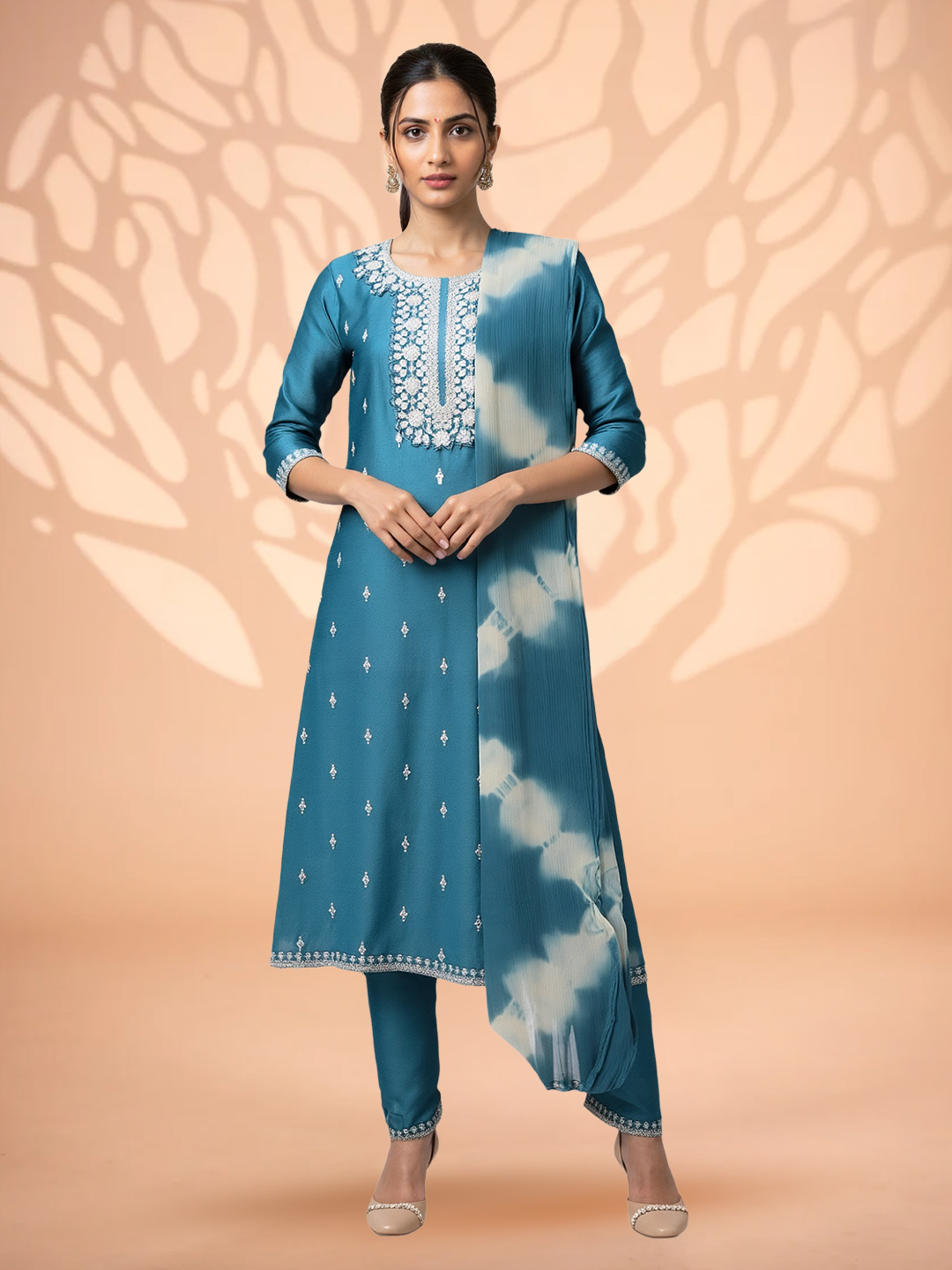 Embellished Traditional  Salwar Suit Set