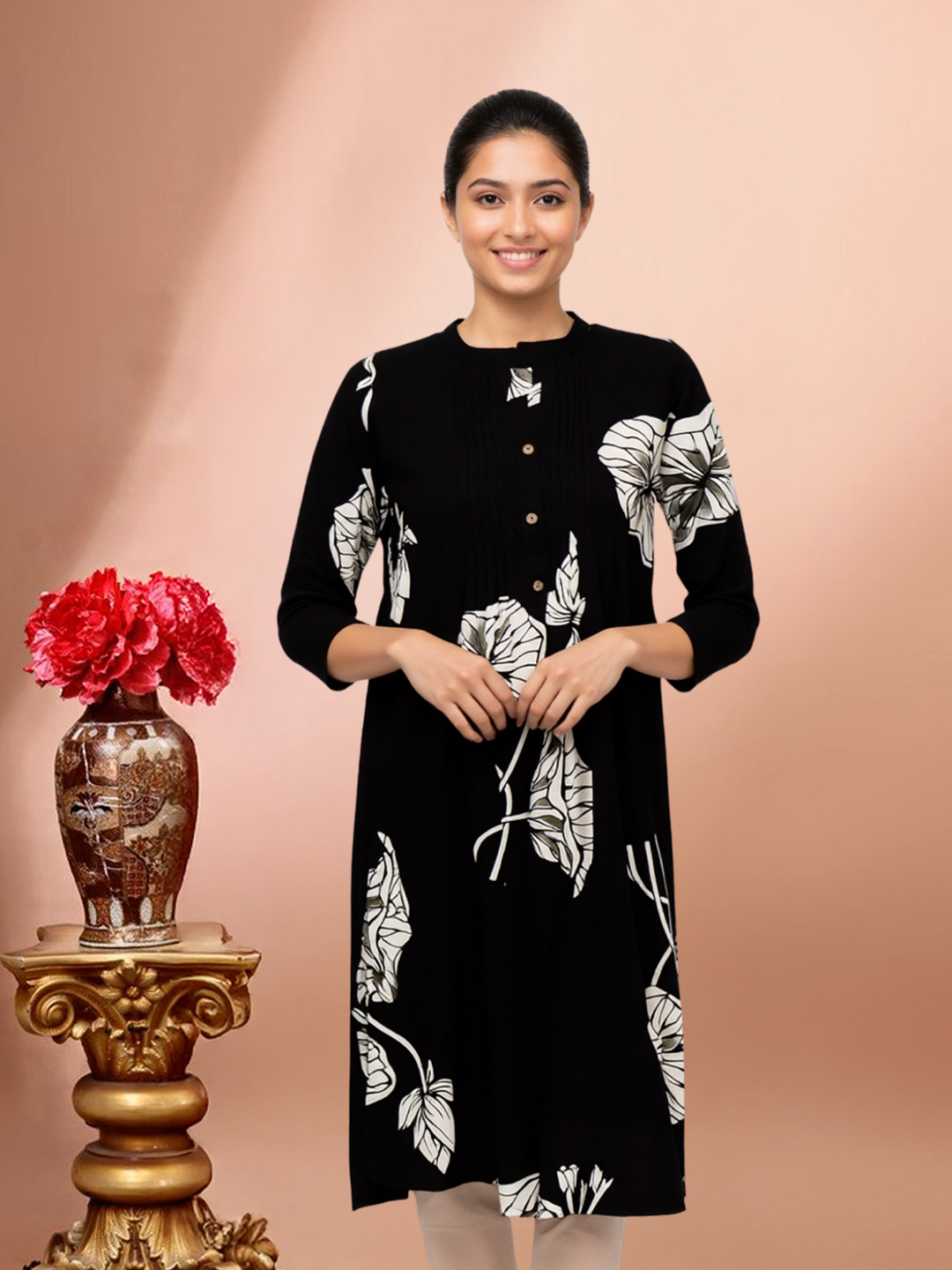 Printed A-line Short Kurti