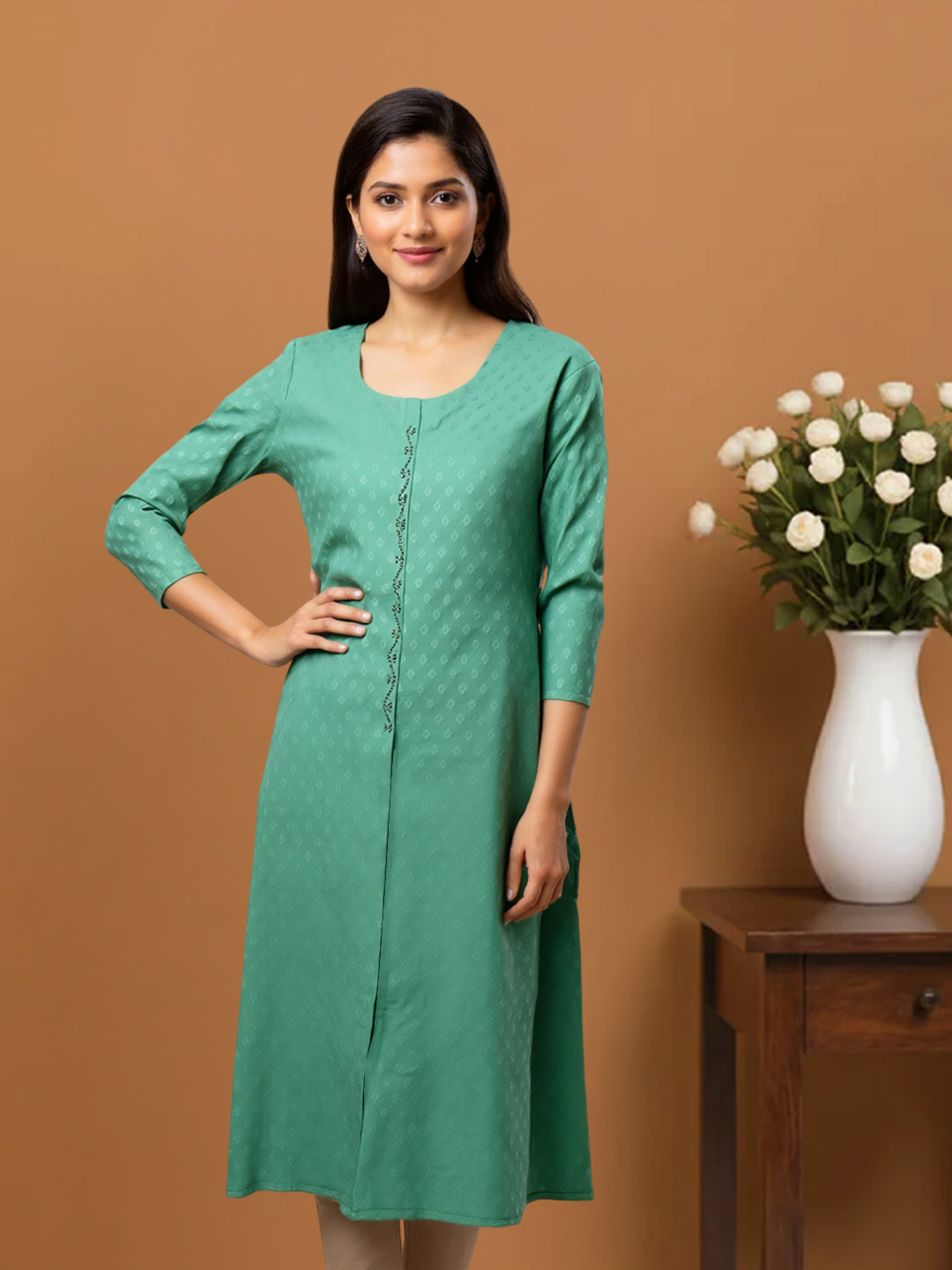 Graceful Traditional Straight-Cut Kurta