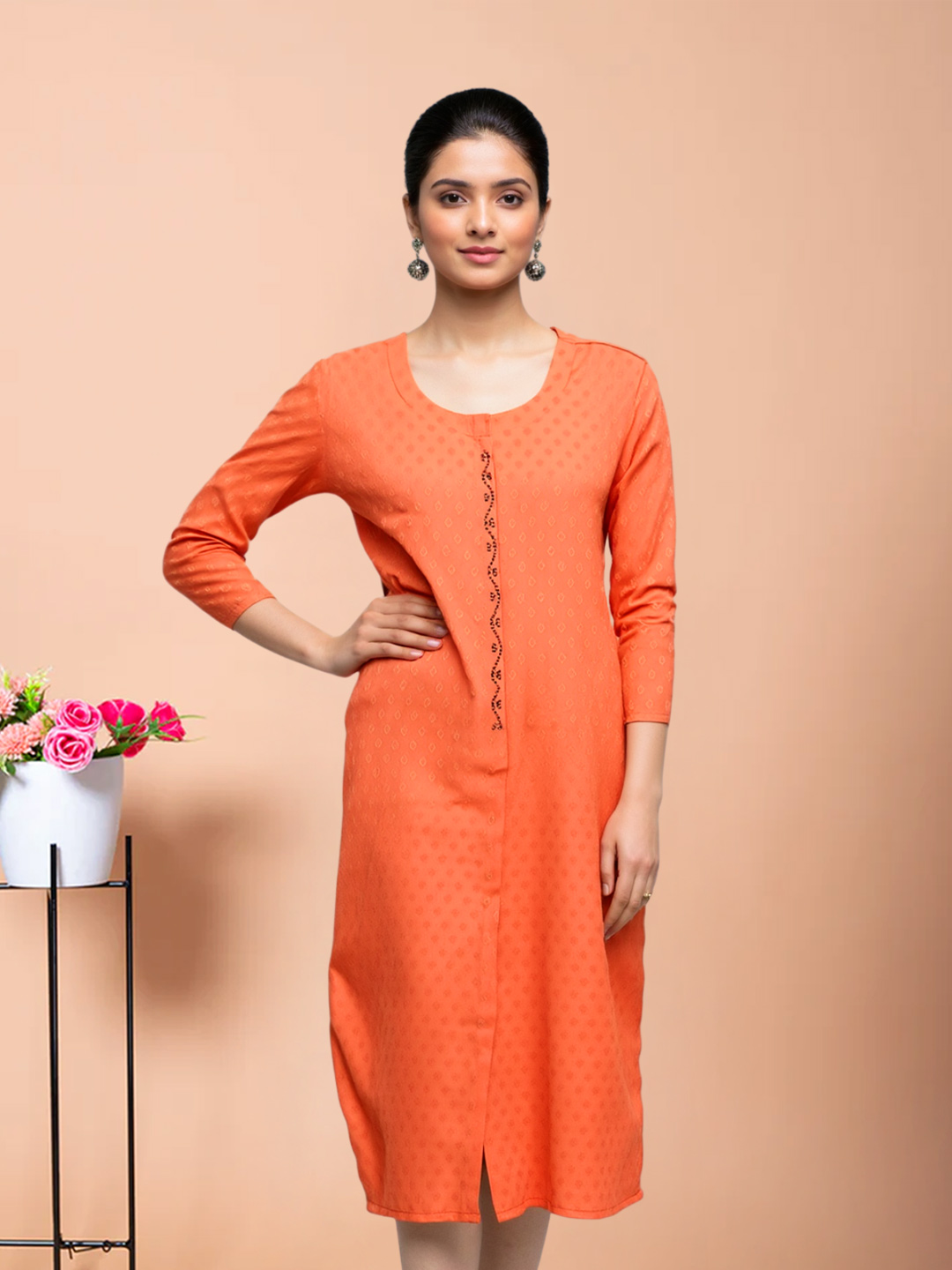 Graceful Traditional Straight-Cut Kurta