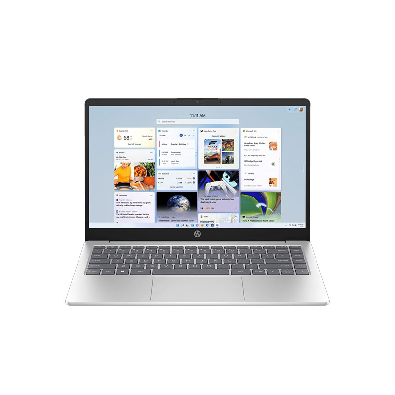 Picture of HP - Intel Core Ultra 7-155H 14" (35.6 cm) 14-ep1181TU Thin & Light Laptop (24GB DDR5/ 1TB SSD/ Full HD Display/ Intel Arc Graphics/ Backlit Keyboard/ Camera Privacy Shutter/ Mic mute key/  Anti-glare / Micro-edge /Dual speakers /65 W ACpoweradapter/ 3-cell, 41 Wh Li-ion polymer/ Windows 11 Home/ MSO 2024/ 1Year Warranty/ Natural silver/ 1.4 Kg)