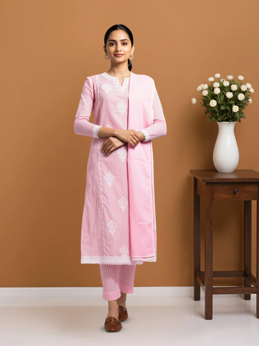 Elegant Ethnic EnsembleEmbroidered  Salwar Suit Set