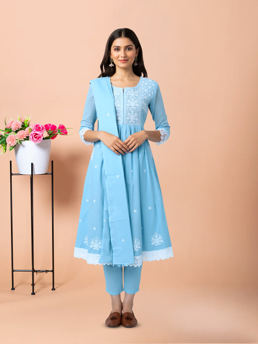 Embroidery Motifs Ethnic Salwar Suit Set