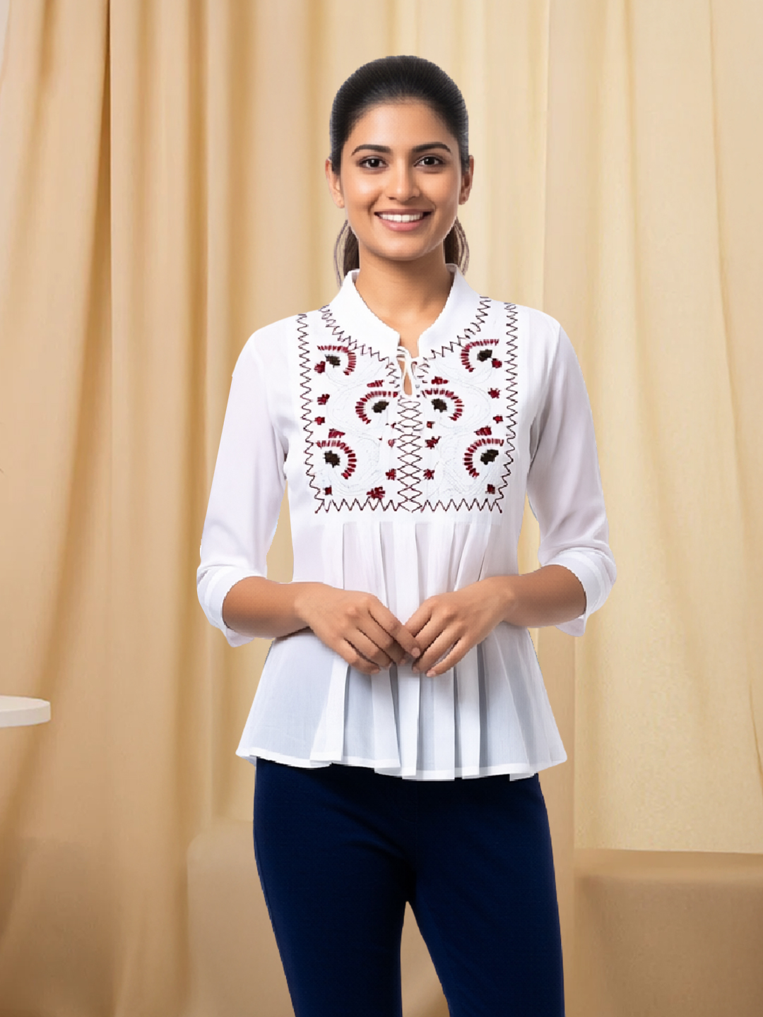 Women's Embroidered Tunic Top