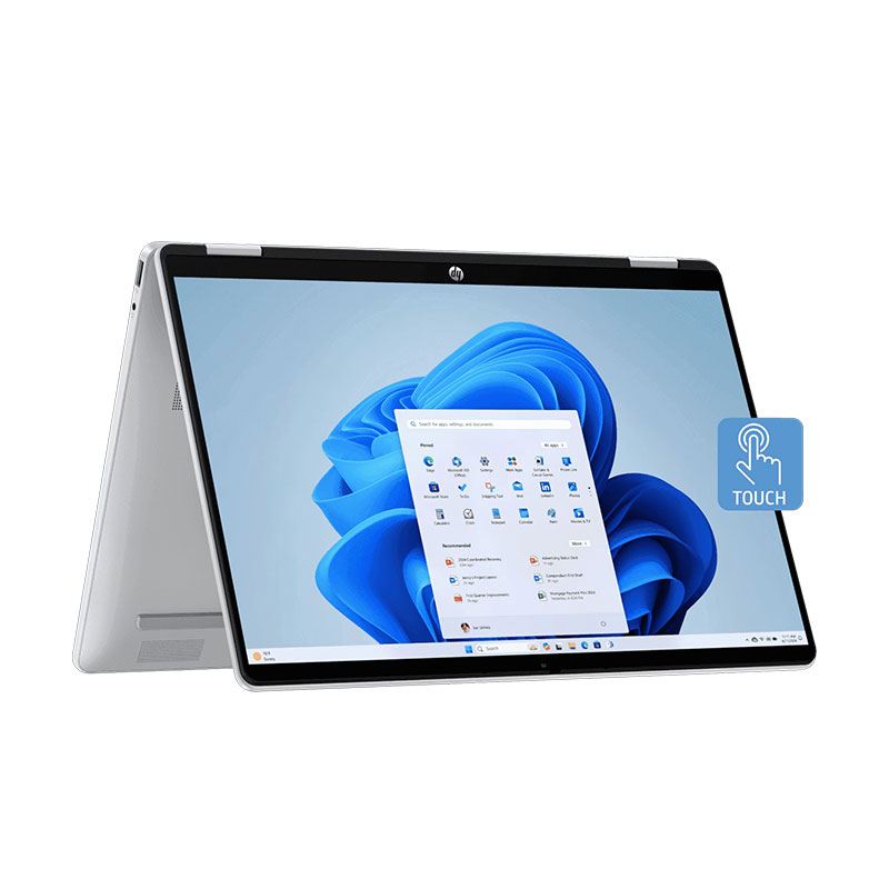 Picture of HP OmniBook 5 - 13th Gen Intel Core i5-1334U 14" (35.6 cm) 14-fp0790TU Flip Laptop (16GB LPDDR5/ 1TB SSD/ Intel Iris Xᵉ Graphics/ Backlit Keyboard/ Mic mute key/ Camera privacy shutter/ Aluminum Metal Body/ 2K Touch Display /Windows 11 Home/ Office 2024/ 1Year Warranty/ Glacier Silver/ 1.62 kg)