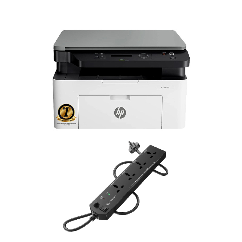 HP MFP 1188A Multi-function Monochrome Laser Printer (715A2A) + Power Extension