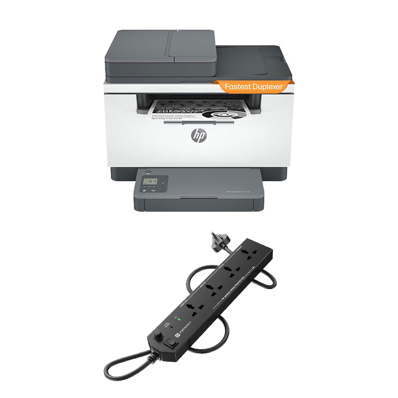 HP Laserjet MFP M233sdw Printer (6GX06A) +  Power Extension