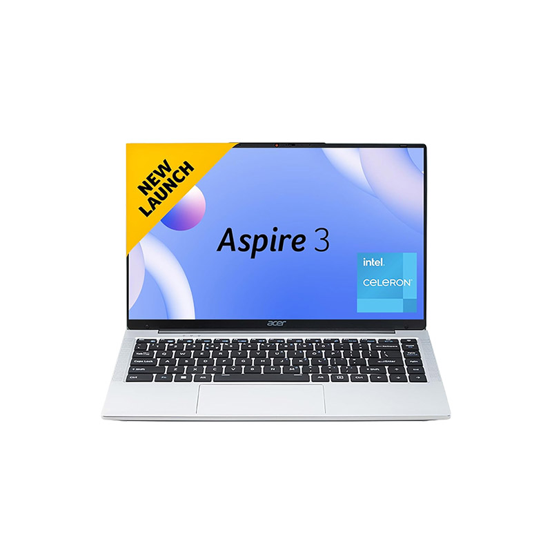 Acer - Aspire 3  N6000 15.6" (39.62 cm)  A325-45 Thin and Light Laptop (12GB LPDDR4/ 512GB SSD/ HD Display/ Intel UHD Graphics/ Windows 11 Home/ 1Year Warranty/ Pure Silver/ 1.3 kg) 