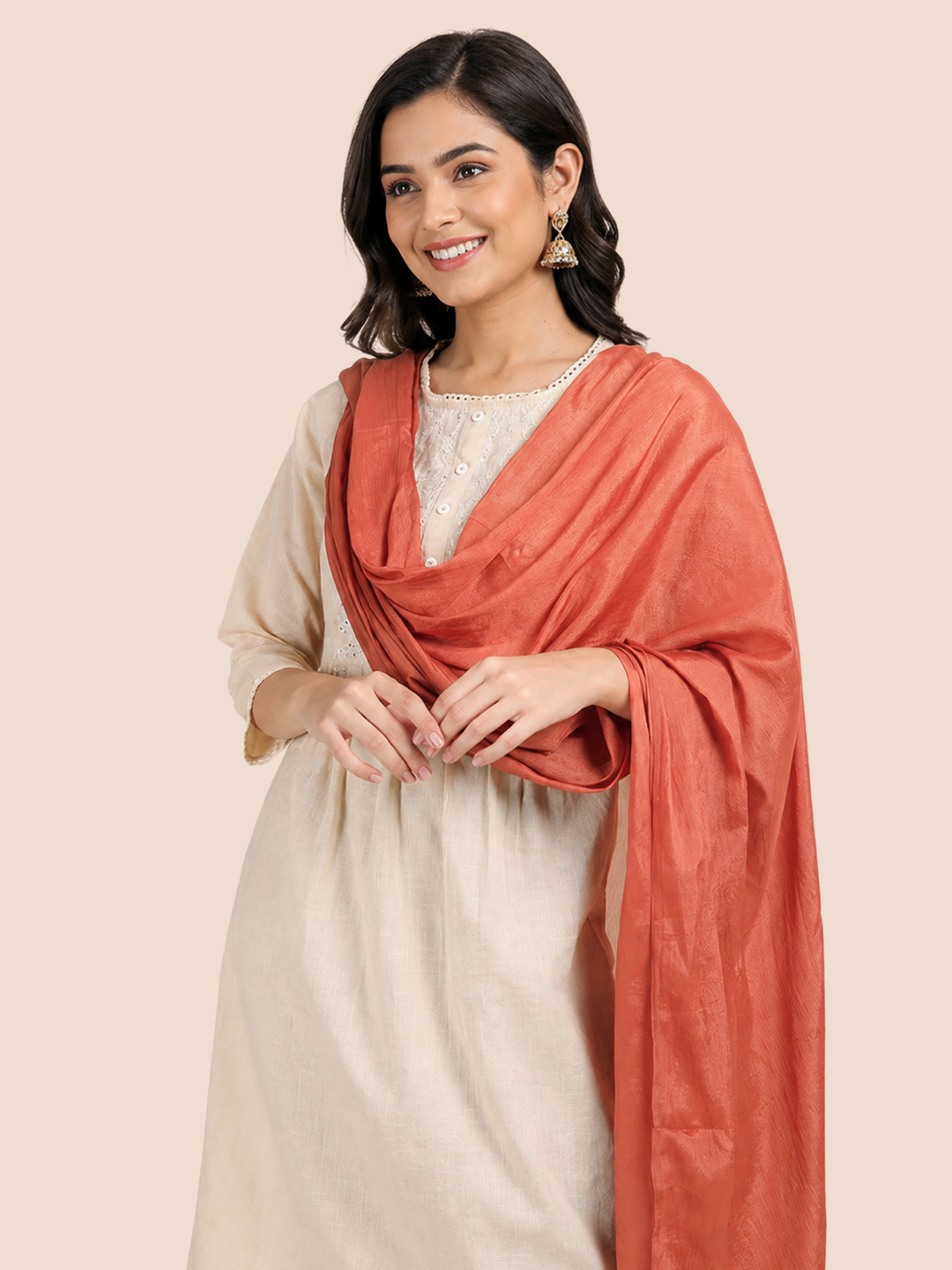 Twin Birds Women Curious Copper Shimmer Shawl