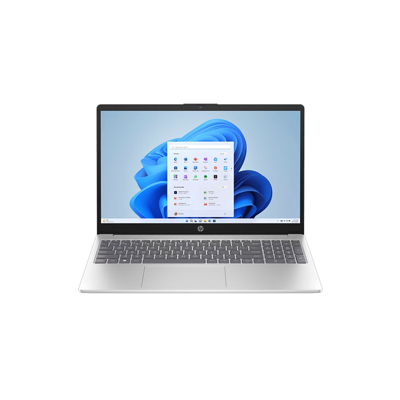 HP - Intel Core i3-1315U 15.6" (39.6 Cm) 15-fd0624TU Thin & Light Laptop (8GB DDR4/ 512GB SSD/  Intel UHD Graphics /Dual speakers /65 W AC power adapter/ Mic mute key/ Windows 11 Home/ MS Office/ 1Year Warranty/  Natural Silver/ 1.59 Kg)   