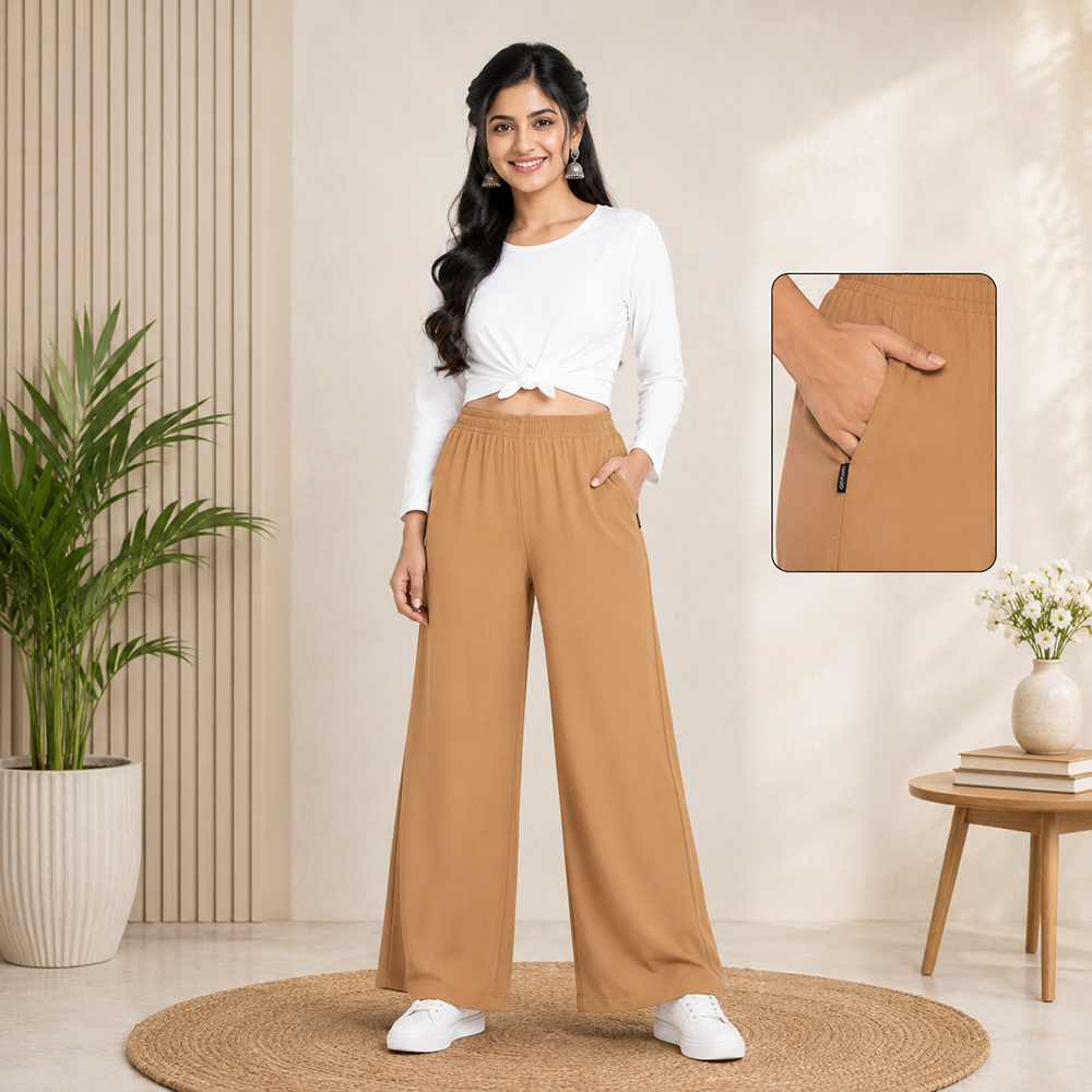 Sandal Wide-Leg Palazzo with Pocket