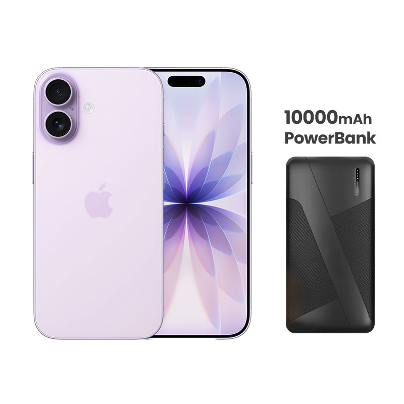 Apple iPhone 17 MG6M4HNA (256GB, Lavender)  + 10000mAh PowerBank