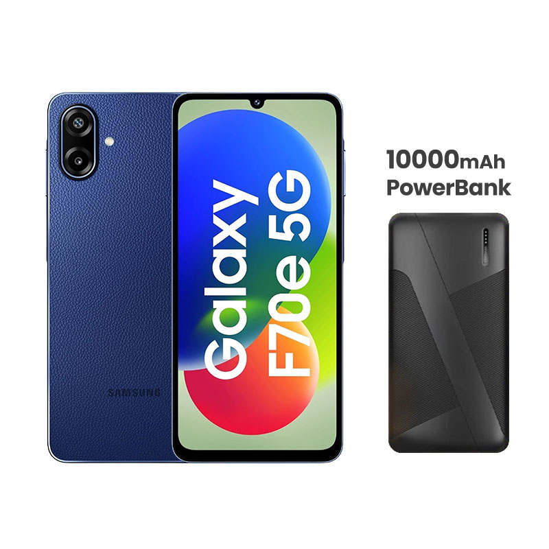Samsung Galaxy F70e 5G (Spotlight Blue, 4GB RAM, 128GB Storage) 