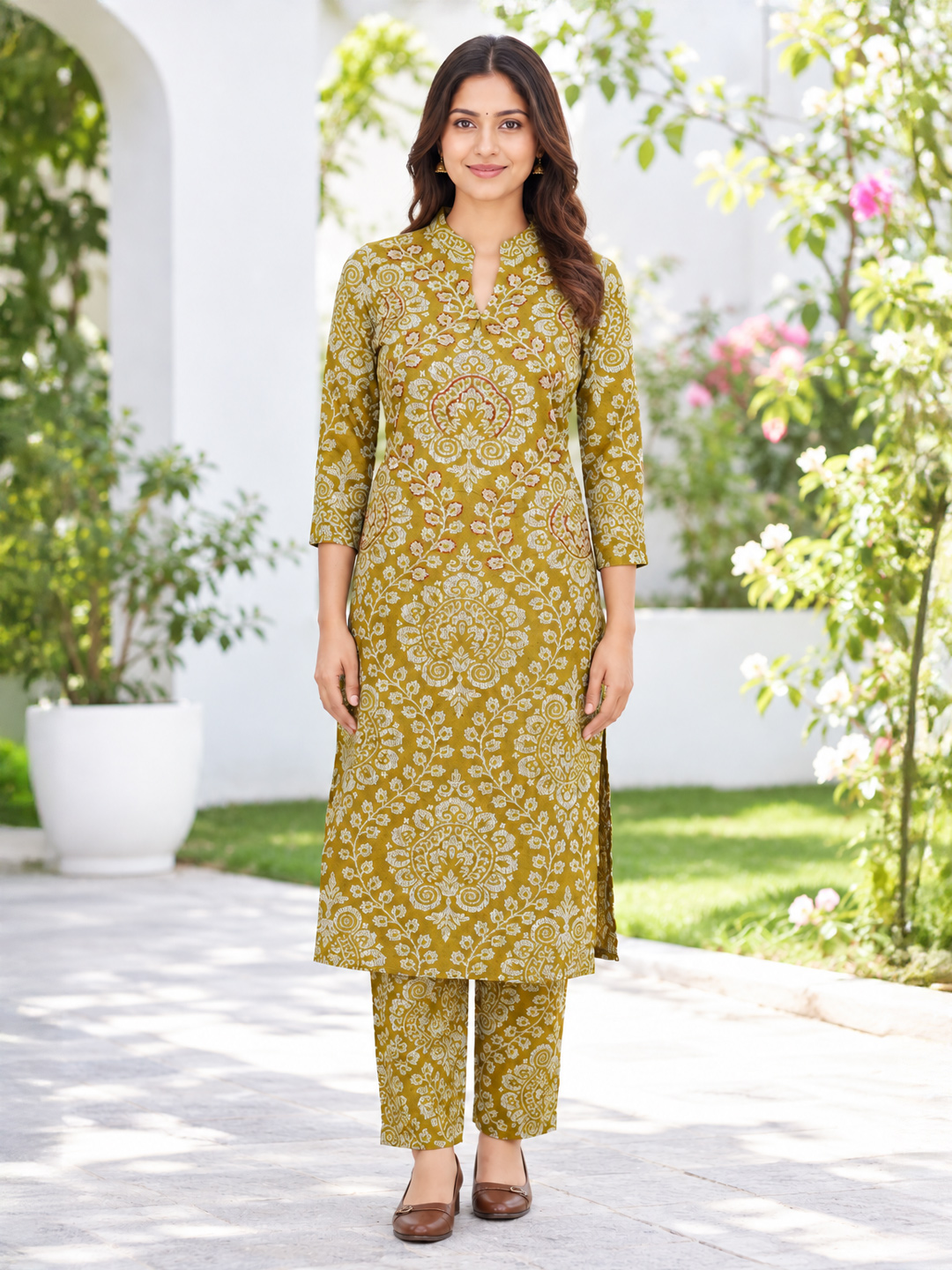 Printed  Ethnic  Co-ord Set