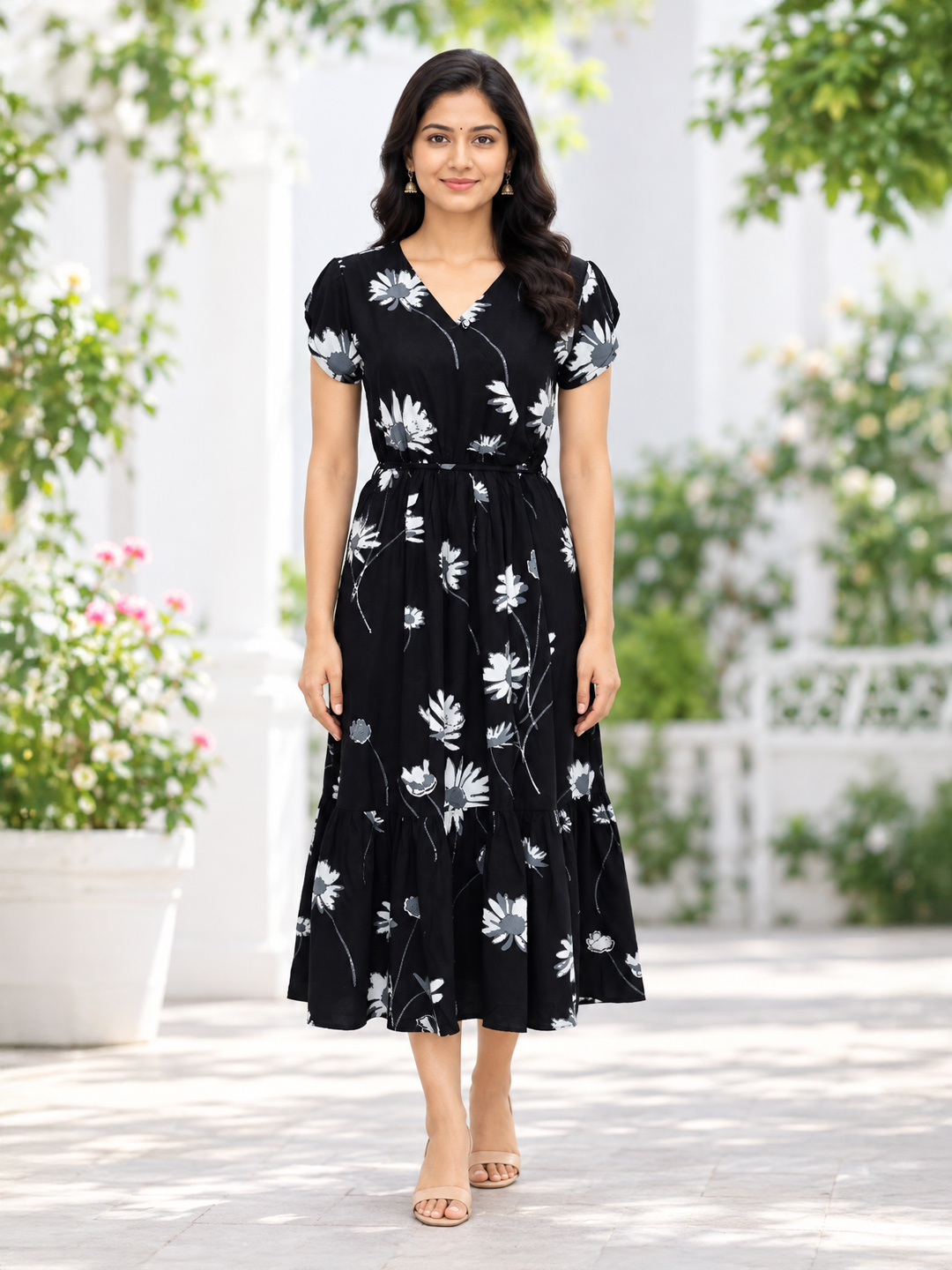 Floral  Printed Maxi Dress 