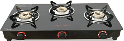 Picture of Butterfly Trio 3Burners Glass Manual Gas Stove (3BTRIOGT)