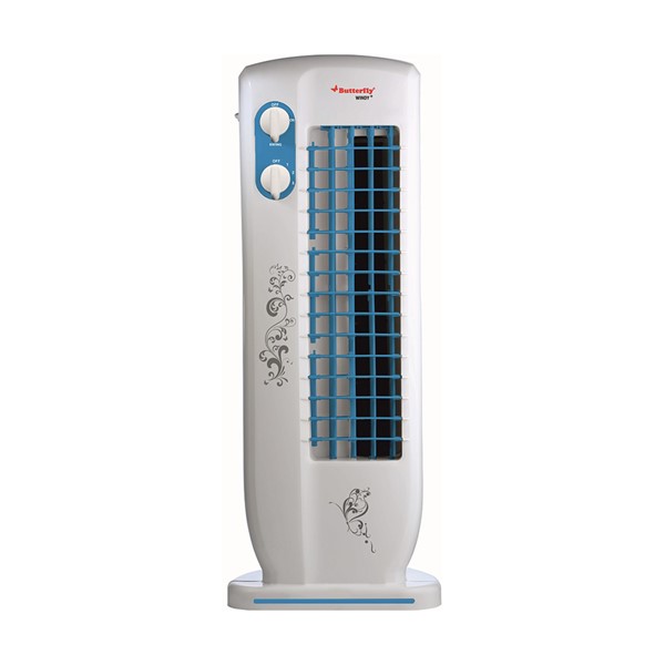 Picture of Butterfly Tower Fan Windy Plus Blue Grey Red