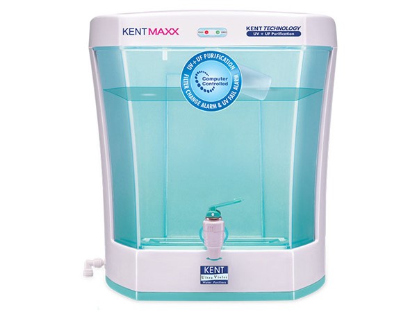 Picture of KENT Maxx 7 Litres  UV+UF Water Purifier (1 Year Warranty/ Wall Mountable/ Transparent Detachable Storage Tank/ 60 L/hr Output/ White)