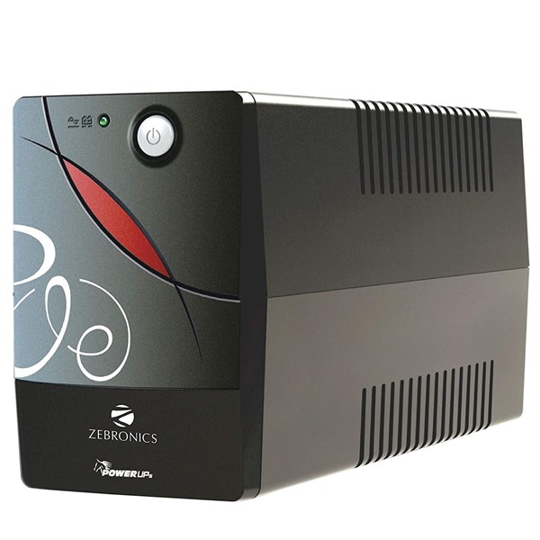 Picture of Zebronics Zeb-U725 600VA UPS With Automatic Voltage Regulation, Black