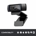 Picture of Logitech C920 HD Pro Webcam, Full HD 1080p/30fps Video Calling, Clear Stereo Audio, HD Light Correction, Works with Skype, Zoom, FaceTime, Hangouts,