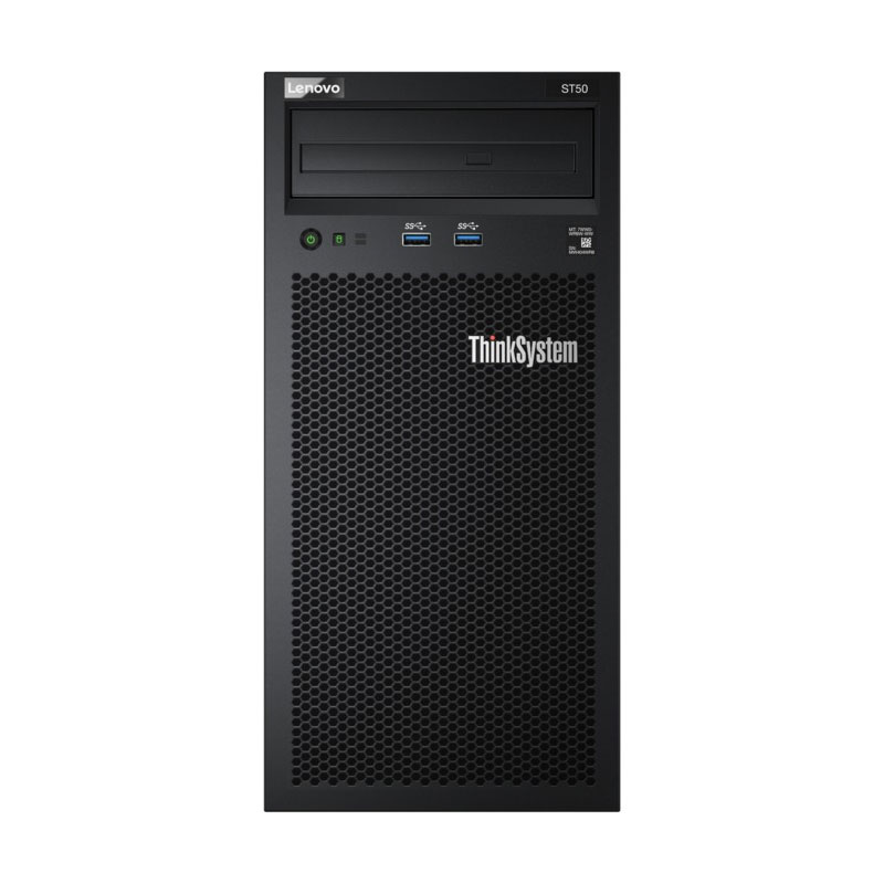 Picture of Lenovo ThinkSystem ST50 Tower Server, Intel Xeon E-2224G (3.5GHz, 4Core) Processor with 8GB RAM & 1TB 7.2K RPM SATA Hard Disk, 3 Year Warranty 