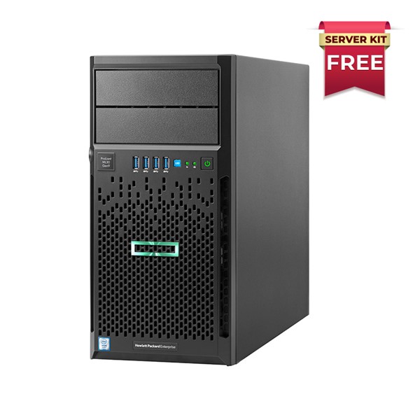 Picture of HPE ProLiant ML30 Gen10  Server E-2124 1P 8GB-U S100i 4LFF NHP 350W PS Entry Serve