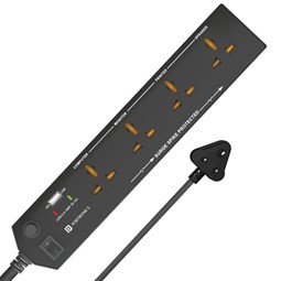 Picture of Portronics Adapter and Charger POR 1291 and 1292 Power Plate 4 Sockets 1 USB