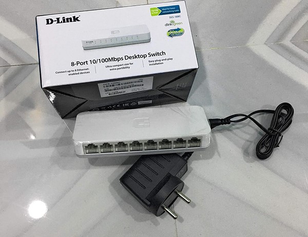 Picture of D-Link DES-1008C 8-Port 10/100 Mbps Unmanaged Switch