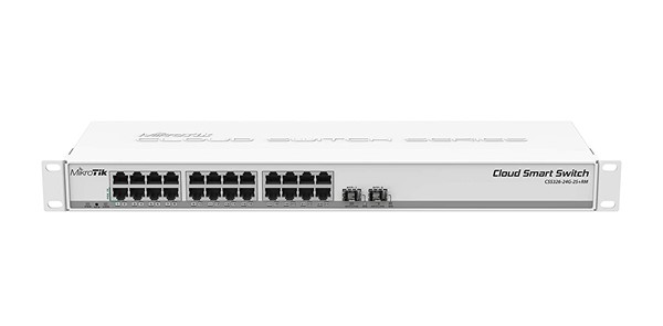 Picture of Mikrotik 24 Port Gigabit Ethernet Switch (CSS326-24G-2S+RM)